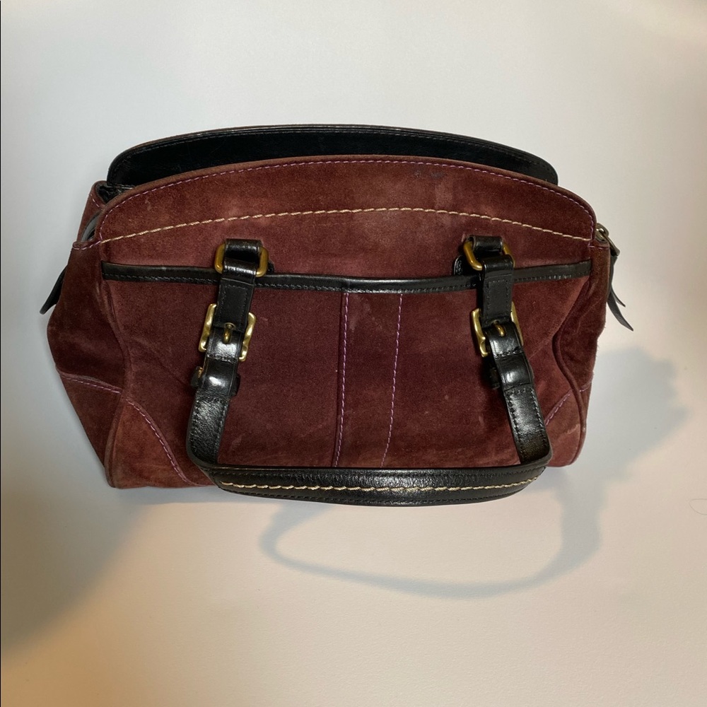 Vintage Suede Coach Purse - Gem